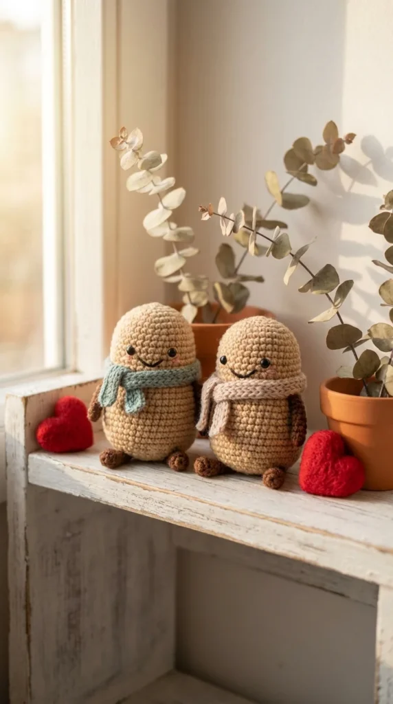 crochet couple gift potatoes