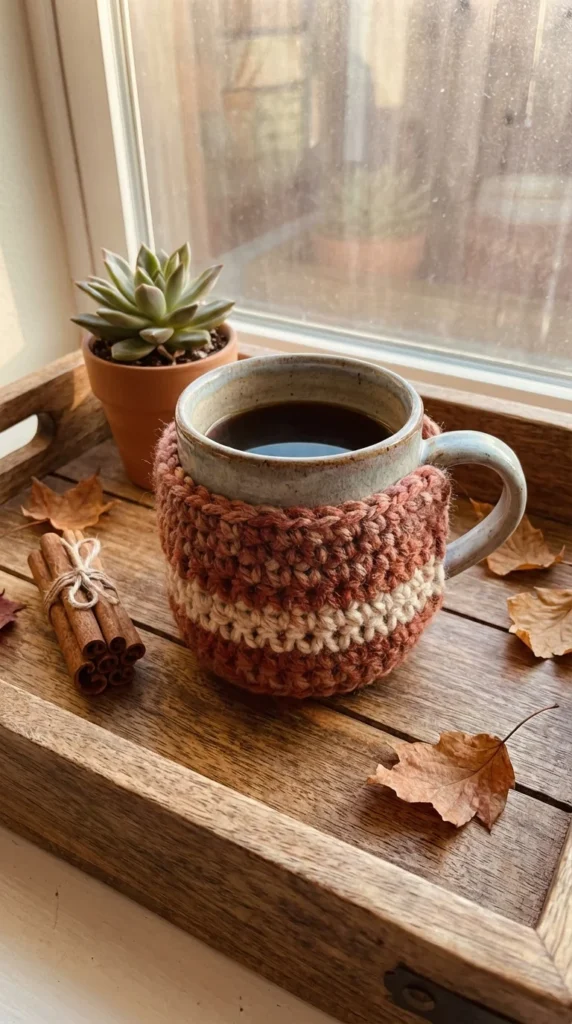 crochet mug cozy home gift