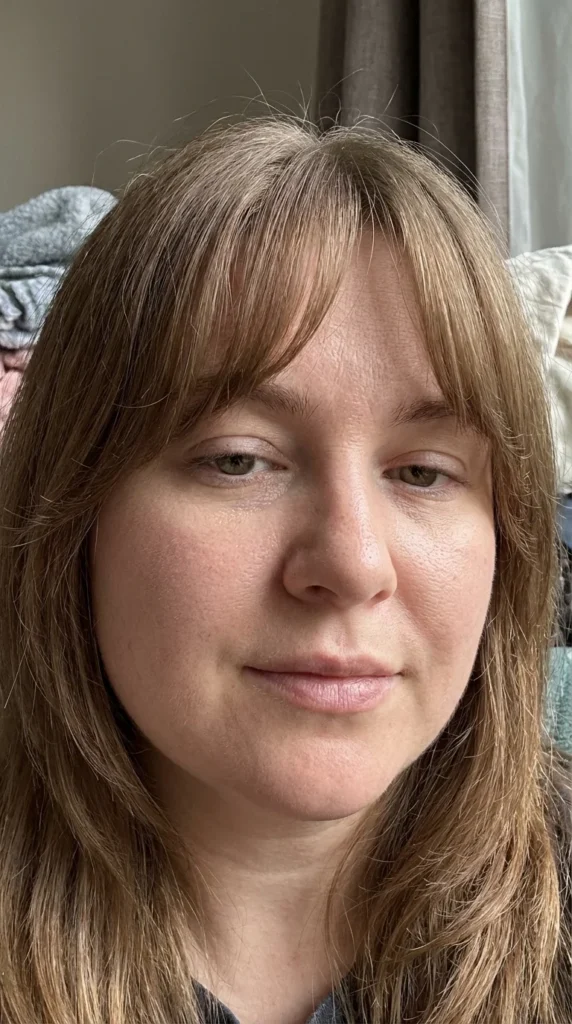 curtain bangs round face layers