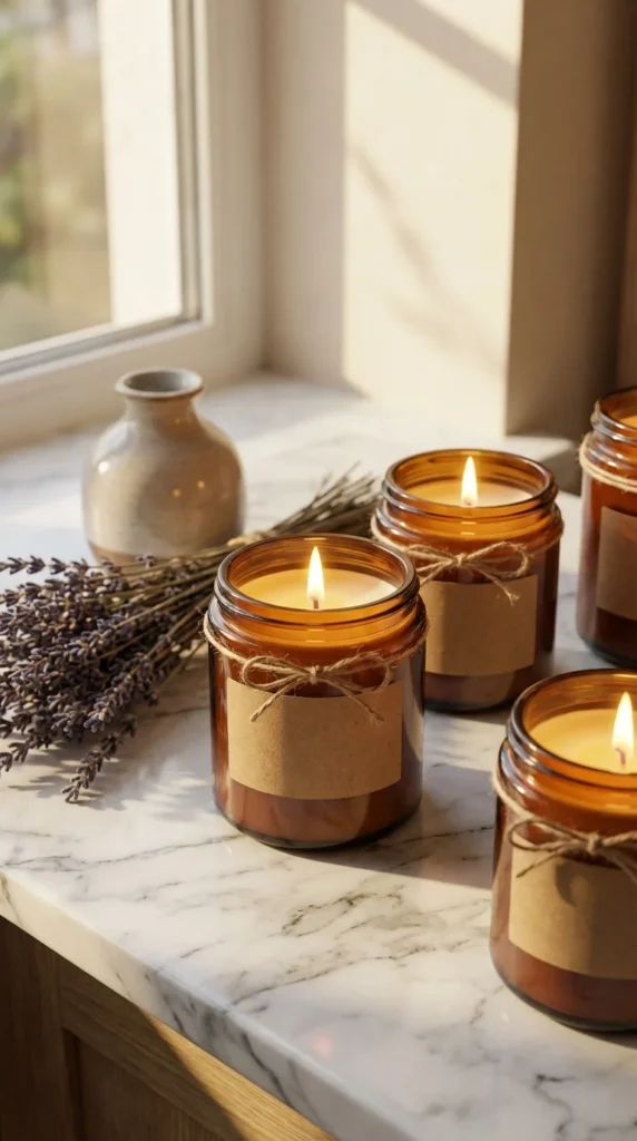 easy DIY soy candle making