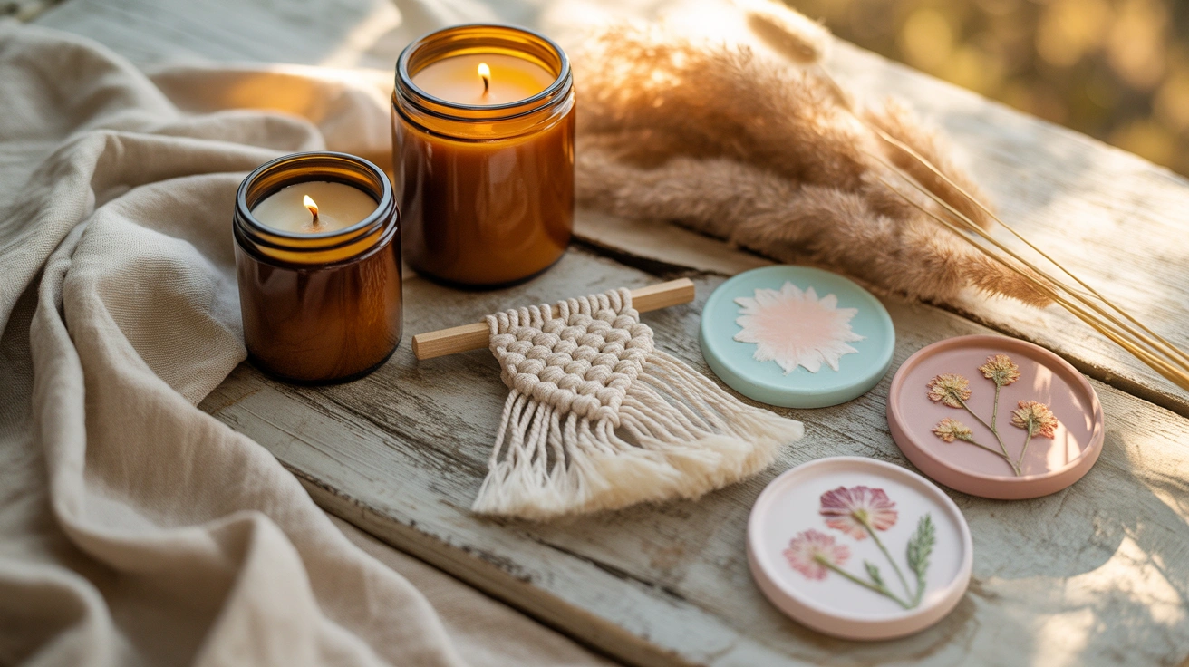 easy crafts for adults flat lay handmade