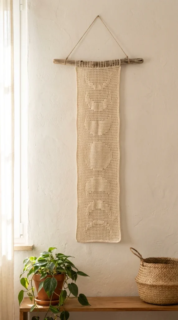 filet crochet wall hanging pattern