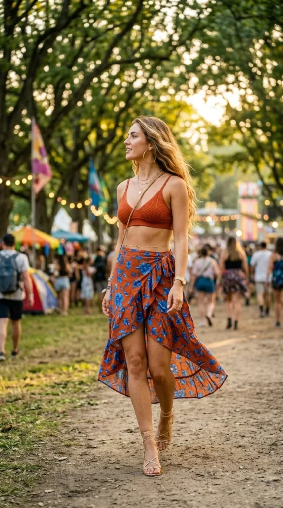 floral summer concert outfit inspo