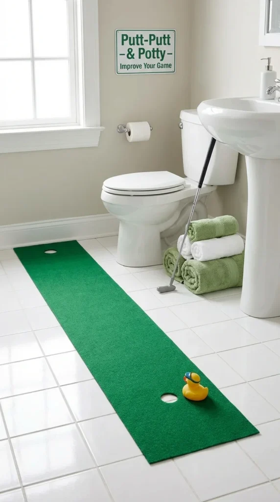 funny toilet golf gift for him