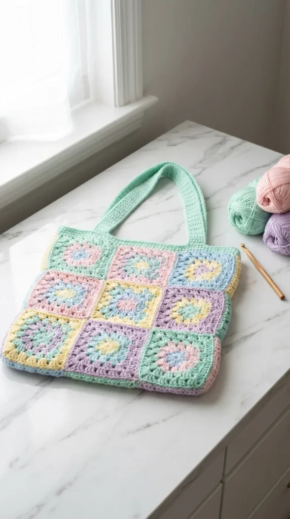 granny square crochet bag
