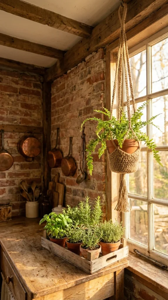 jute rustic crochet plant hanger