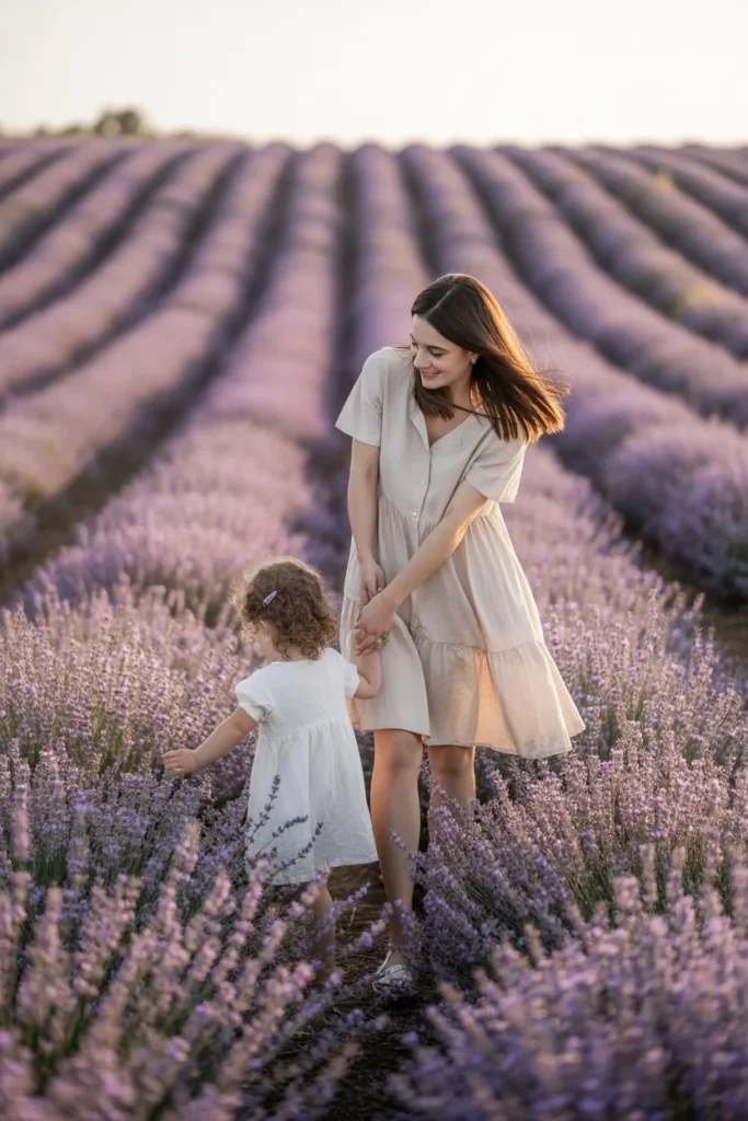 lavender field Mother's Day session