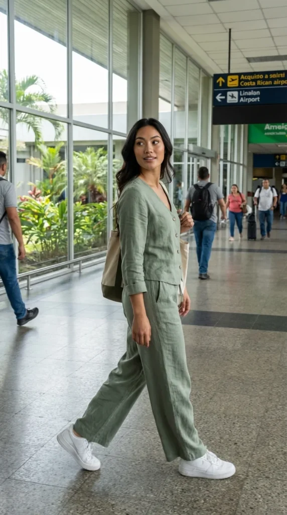 lightweight travel clothes women linen co-ord