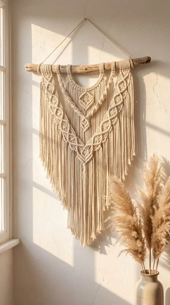 macramé projects for beginners wall art