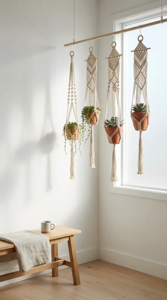 minimalist crochet planter pod