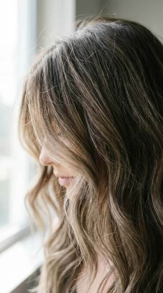 mojave melt neutral brunette hair