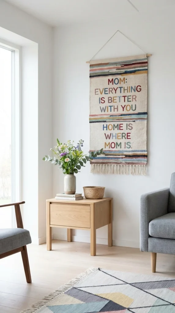 mom quotes wall hanging simple gift