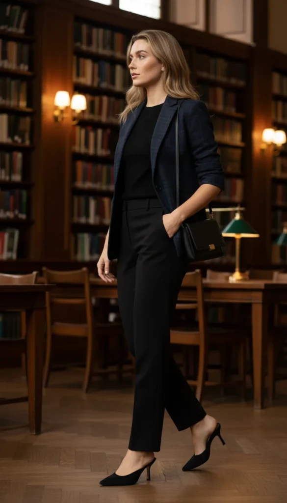 outfits aesthetic plaid blazer trouser