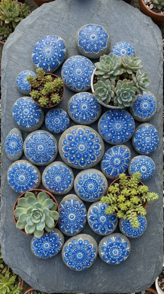 painted mandala rocks adult crafts