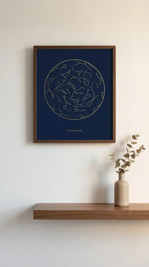 personalized star map Father's Day gift