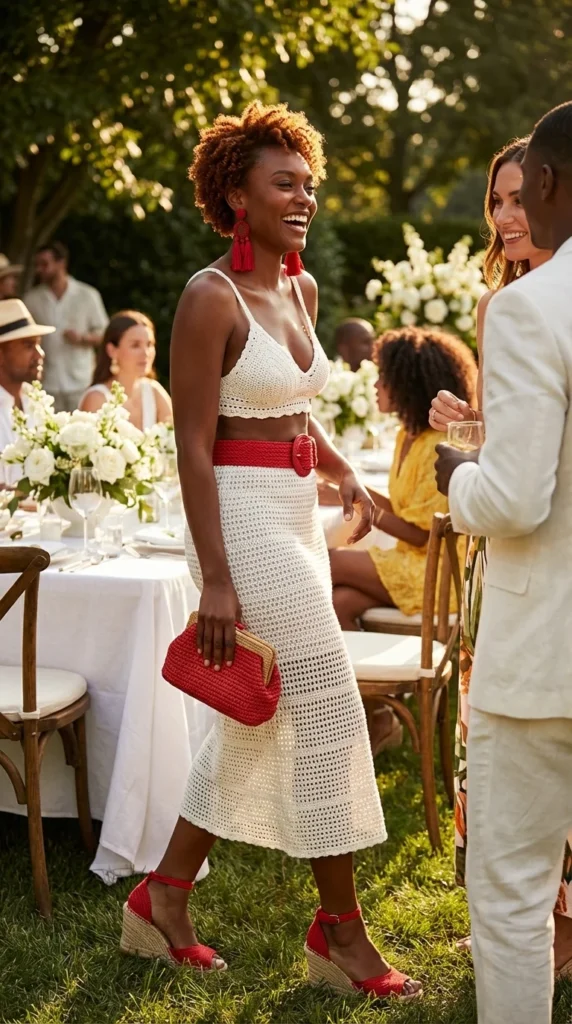 plus size crochet outfit 4th of July