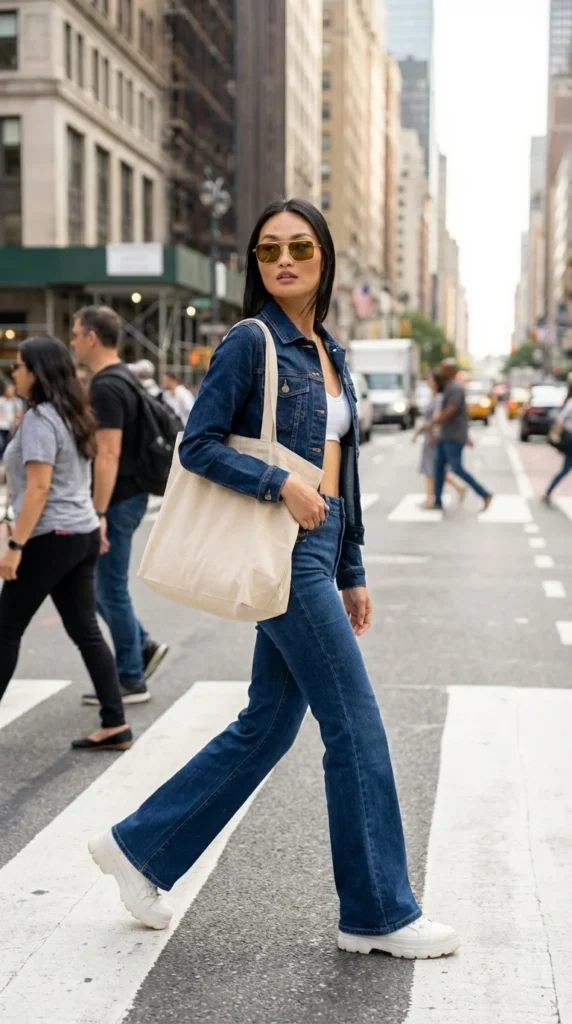 raw denim co-ord summer outfit 2026