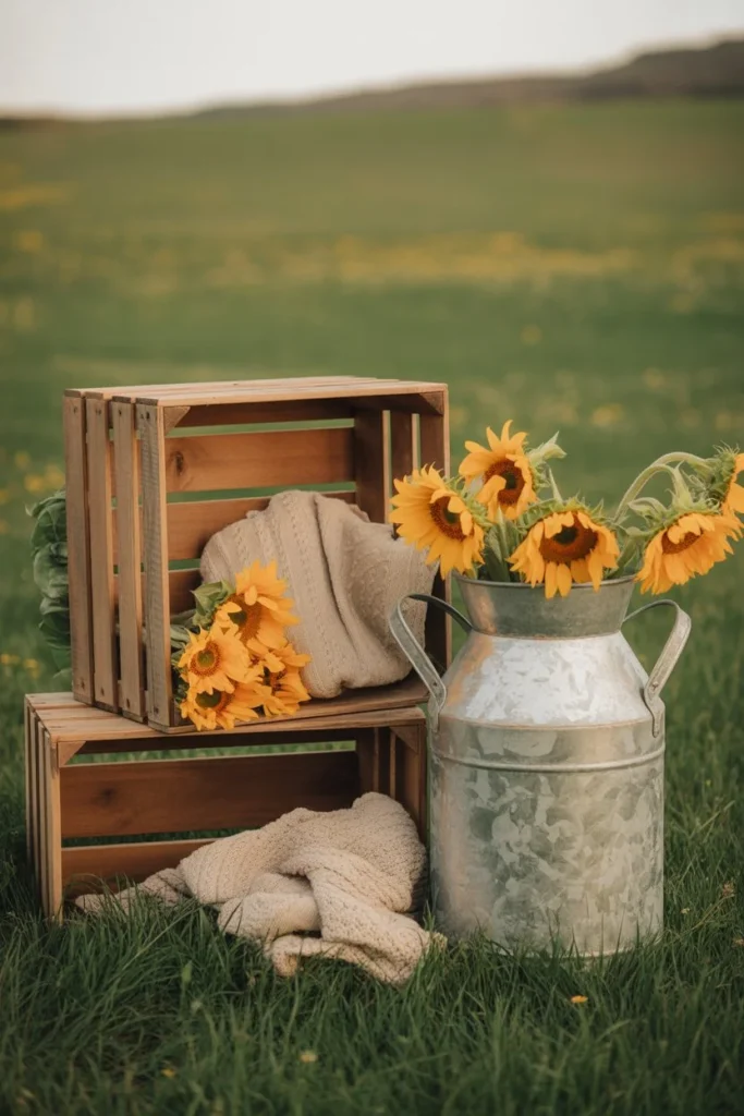 rustic farmhouse Mother's Day session