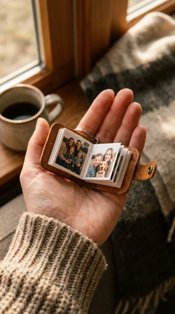 simple photo keychain gift for mom