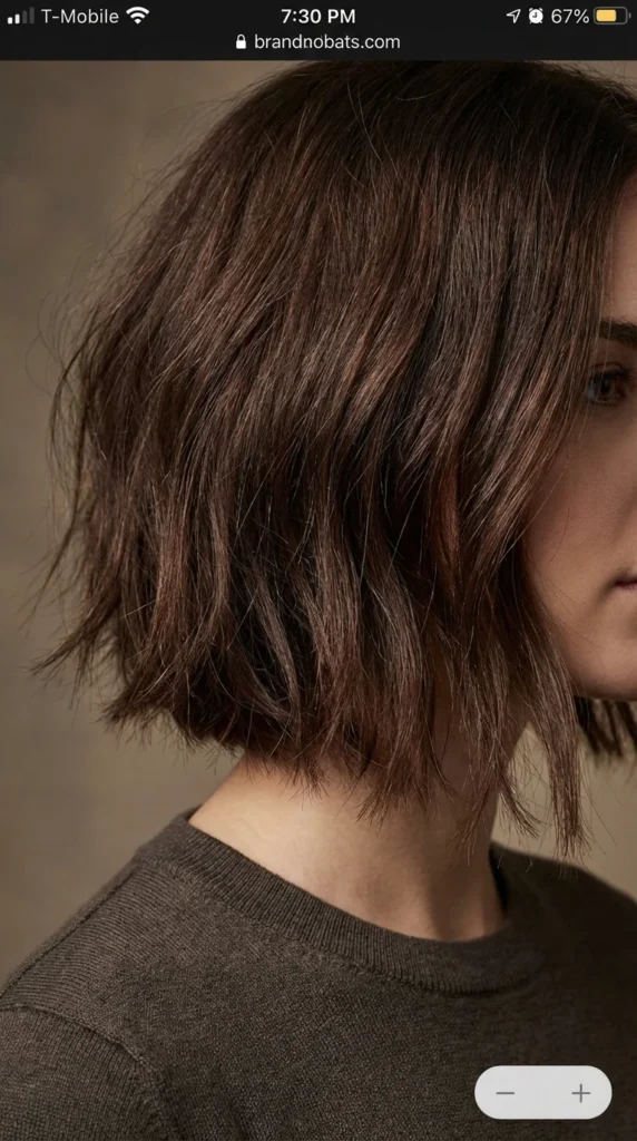 textured bob fine hair