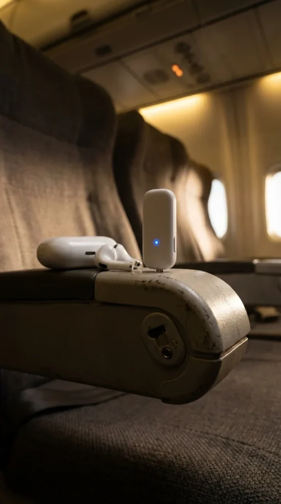 AirFly Bluetooth transmitter travel gadget