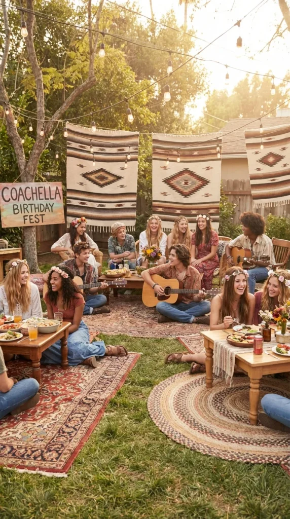 Backyard festival birthday party