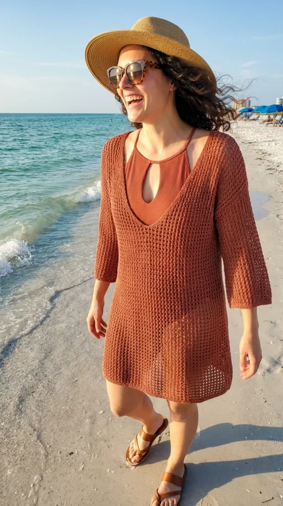 Beach coverup outfit Florida beach outfits