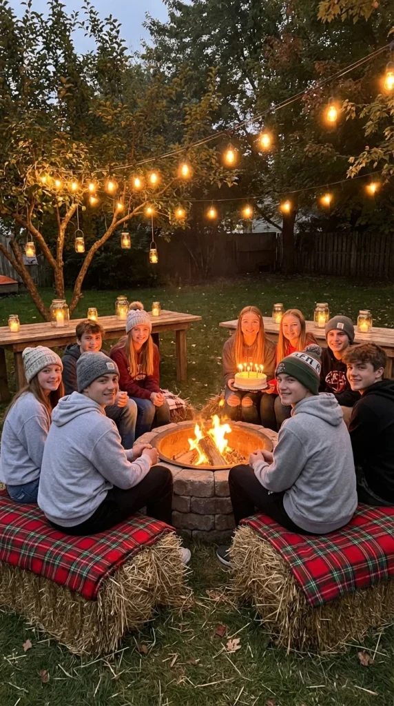 Campfire s'mores birthday party