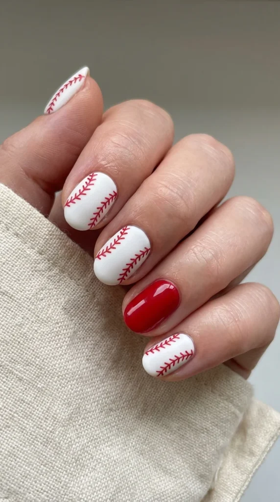 Classic baseball stitching nails