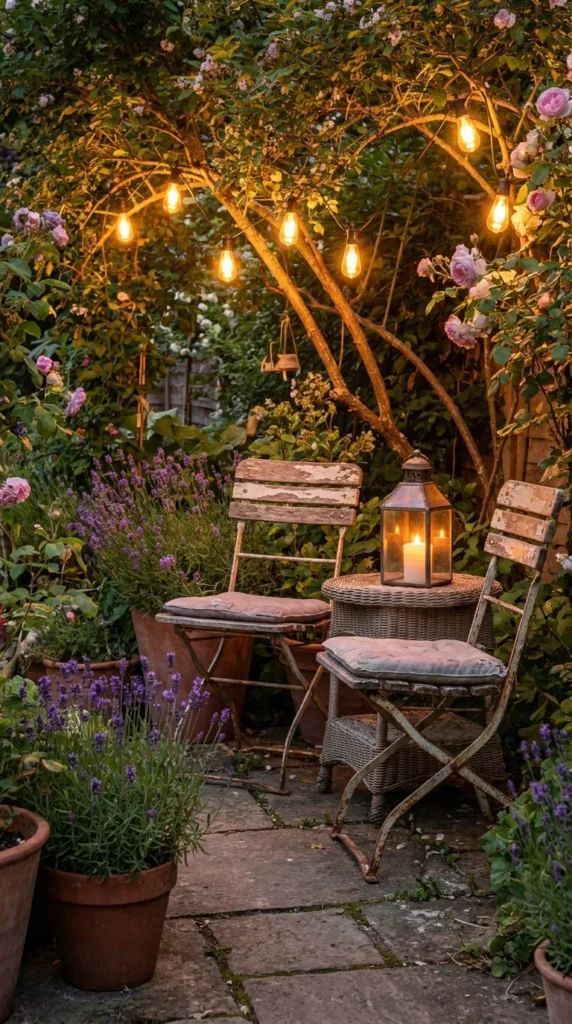 Country house outdoor garden nook