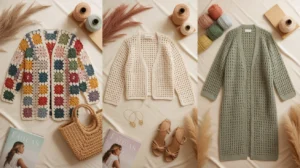 Crochet Cardigan Outfit Ideas