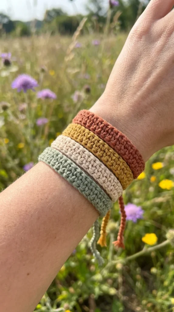 Crochet accessories for women bracelets