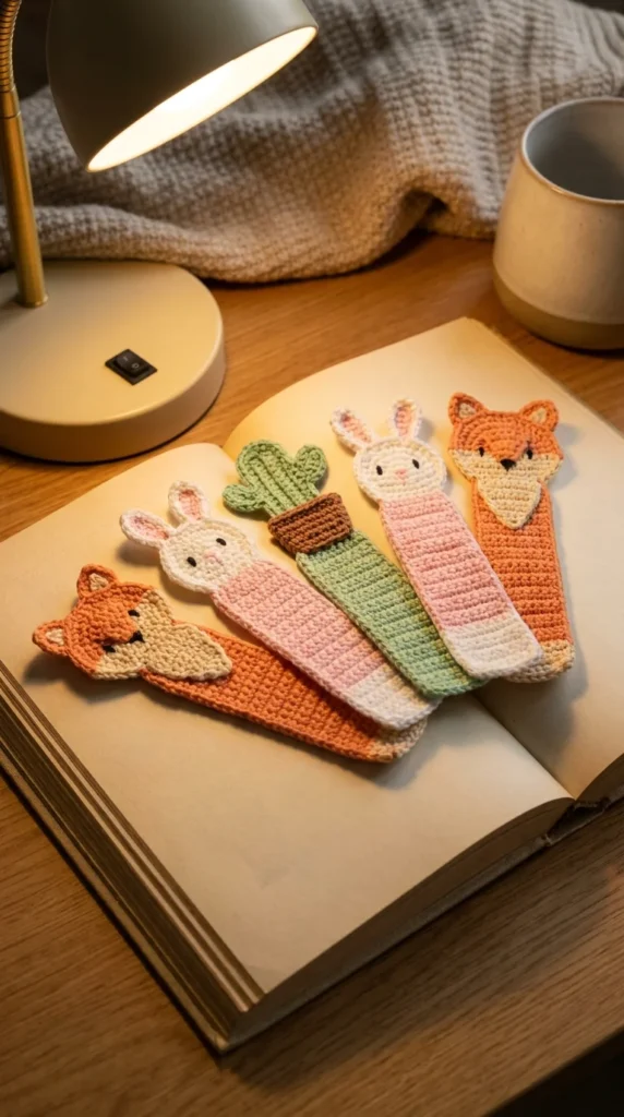 Crochet bookmark set handmade