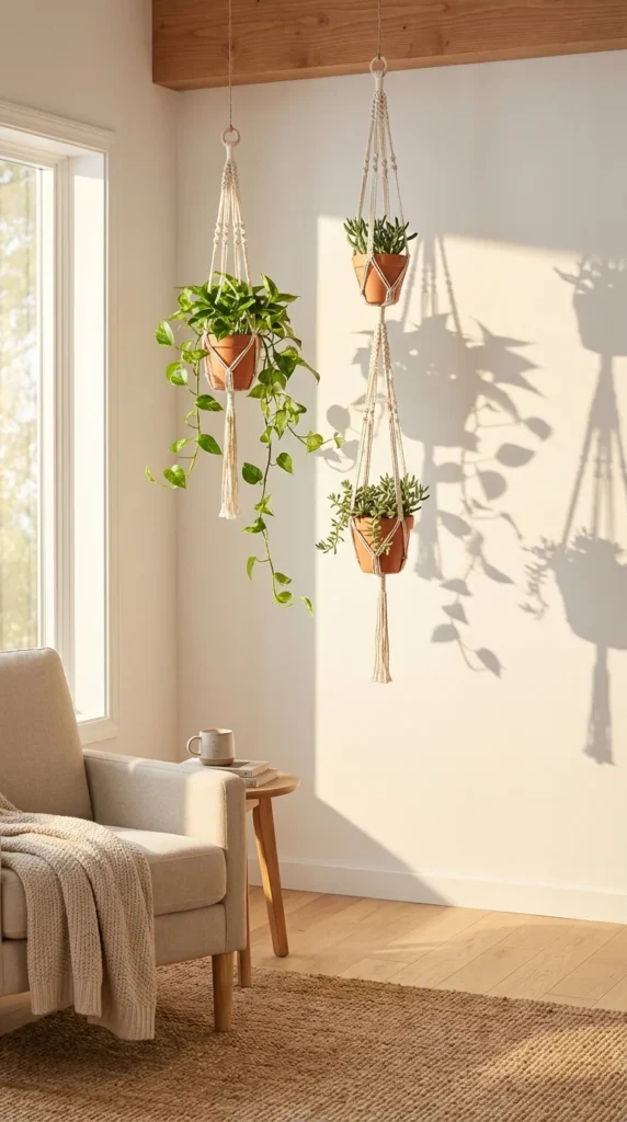 Crochet plant hanger eco home décor
