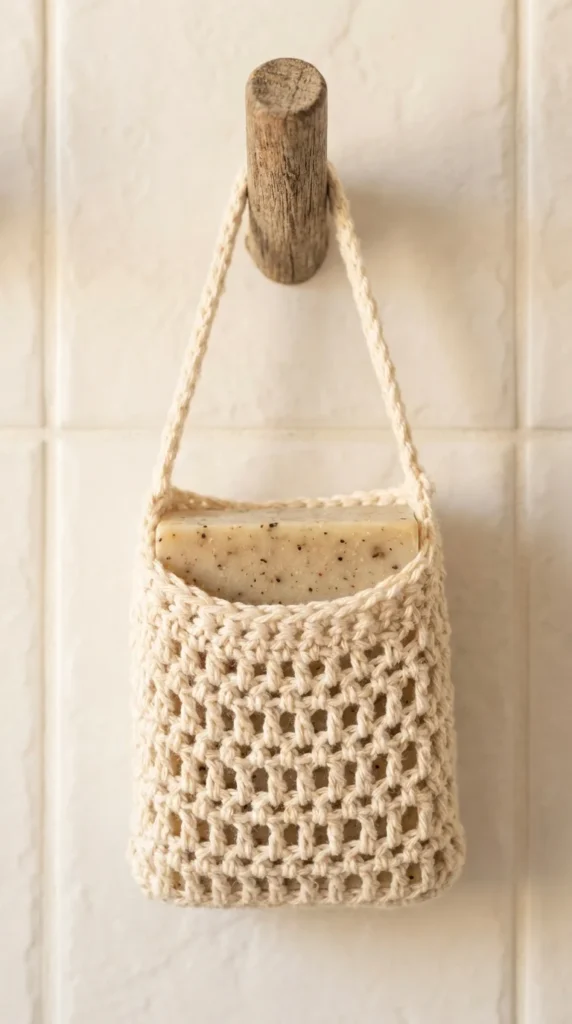 Crochet soap saver bag zero waste