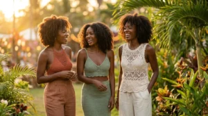 Crochet summer tops for Black women