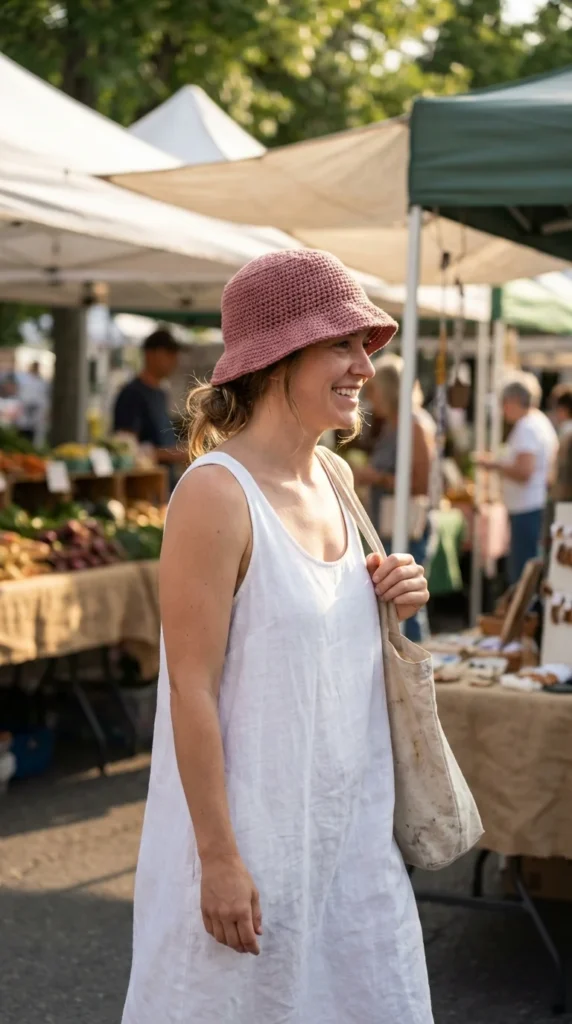 Crochet wearables for adults bucket hat