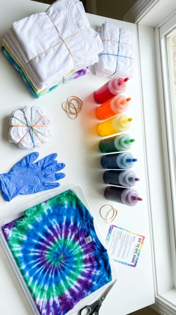 DIY birthday party ideas teenagers tie-dye