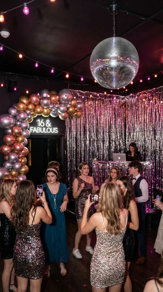 Disco glam birthday party