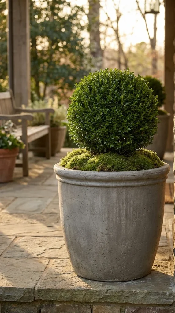 Fiber Concrete Barrel Pots