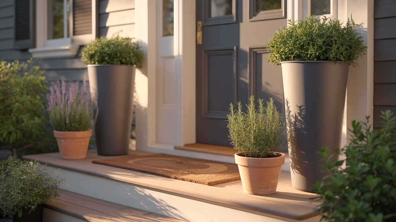 Front Porch Flower Pots