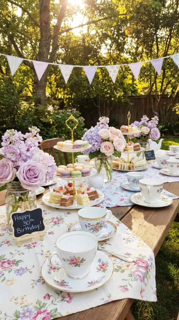 Garden tea party birthday