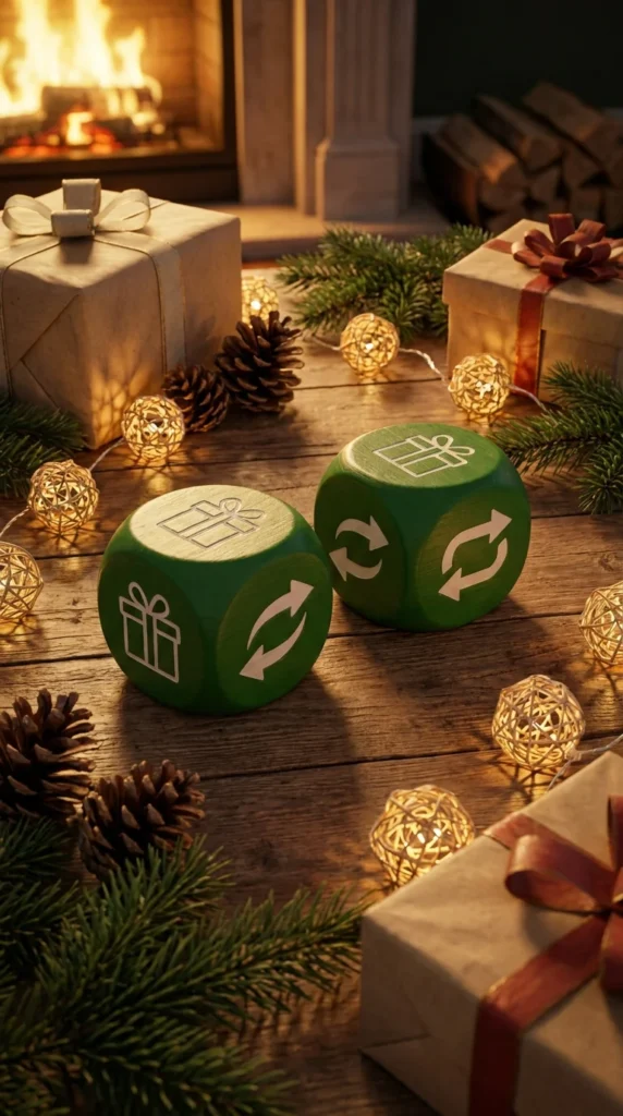 Gift exchange dice Christmas party game