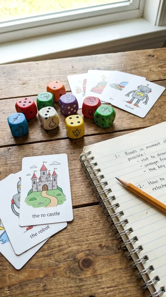 Gifts for young writers dice