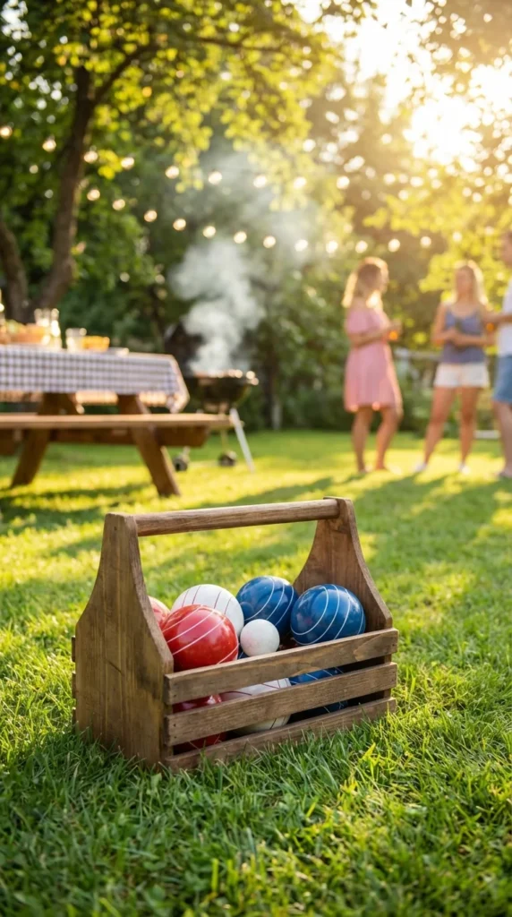 Independence Day party games bocce