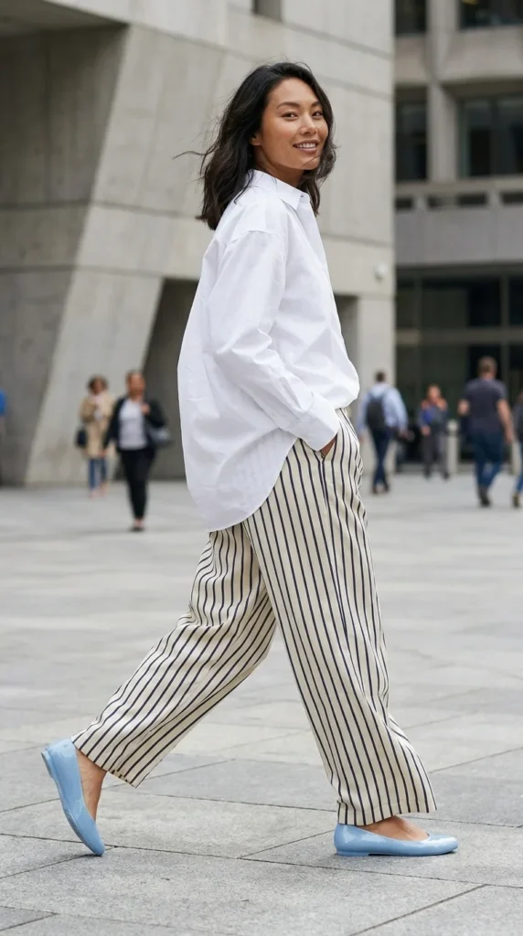 Jelly ballet flats outfit