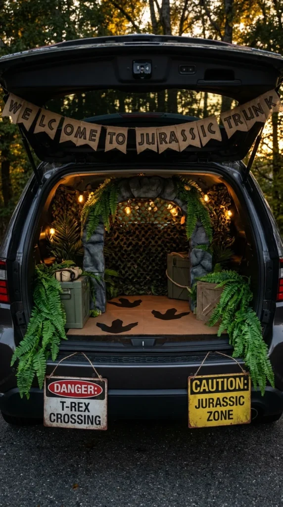 Jurassic Park trunk or treat