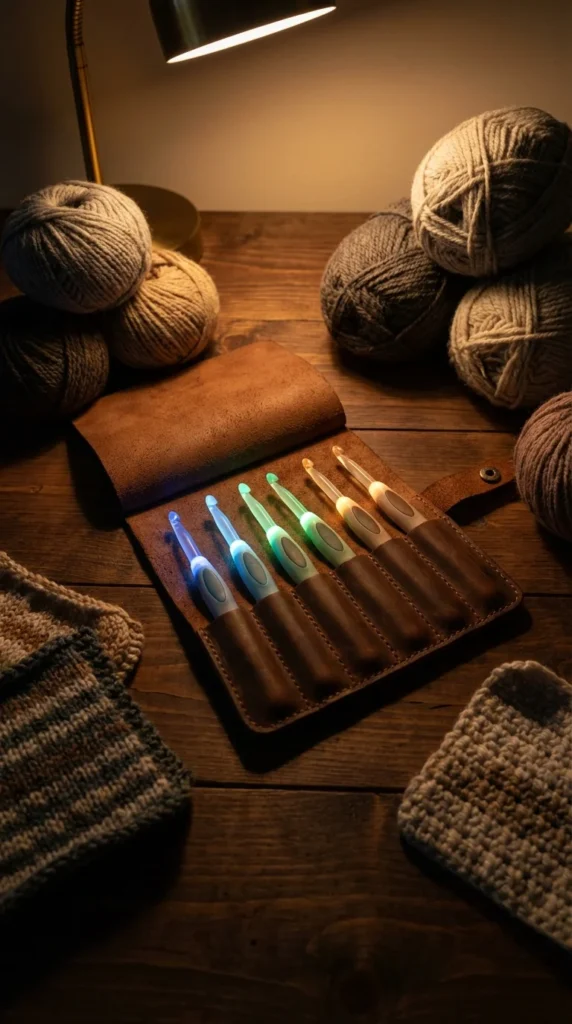 LED crochet hook set gift