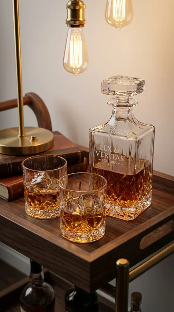 Law dictionary whiskey decanter lawyer gift