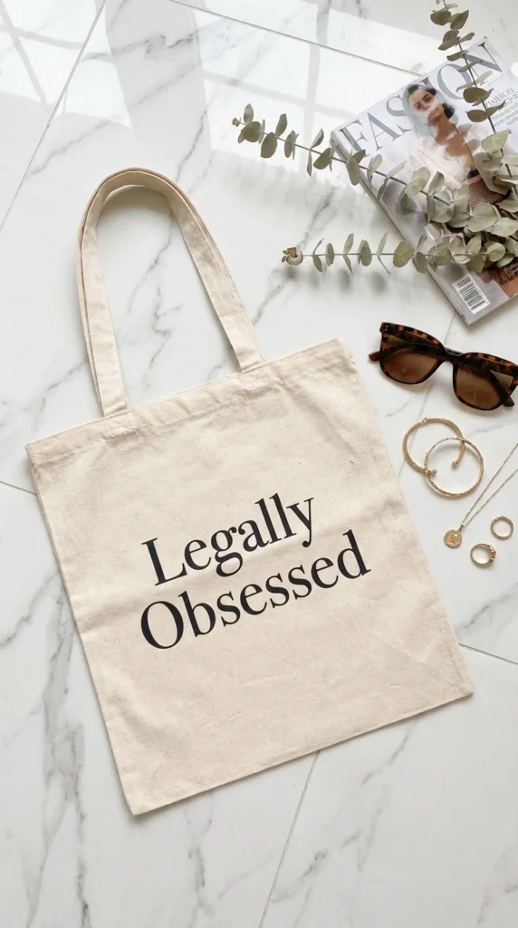 Lawyer tote bag legal quote gift